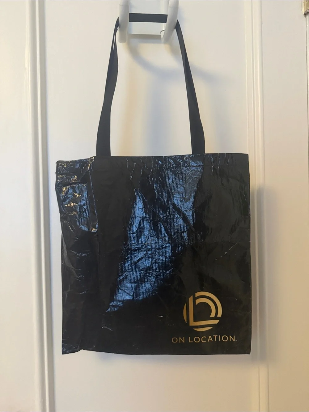 NFL Black Tote Bag with Gold Logo